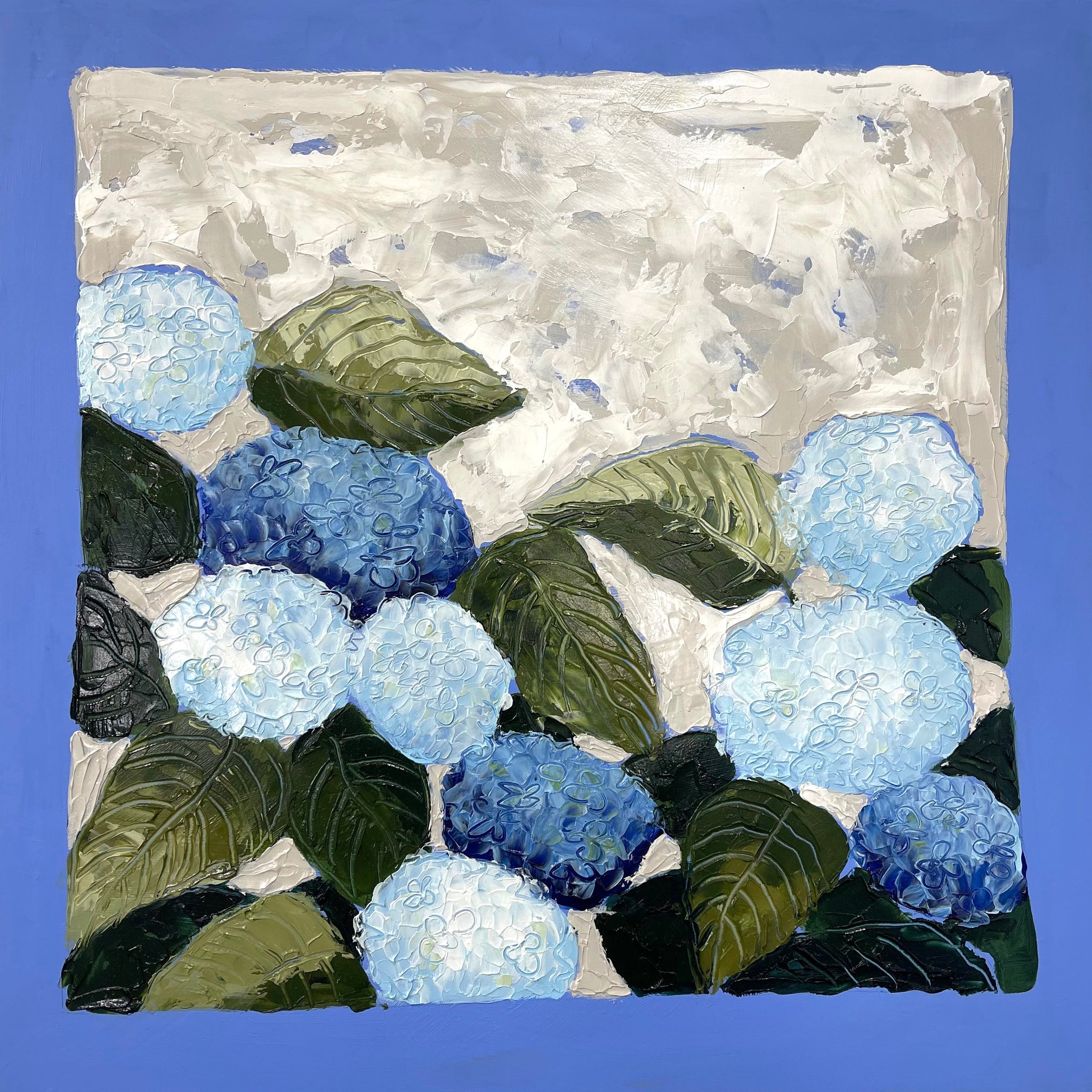 Blue Hydrangea Flowers – Diamond Painting